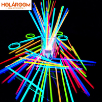 Party lampa fluorescencyjna kije bransoletki naszyjniki Neon na wesele świecące kije kolorowe blask Stick 1